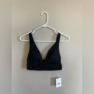 Andie black bikini top